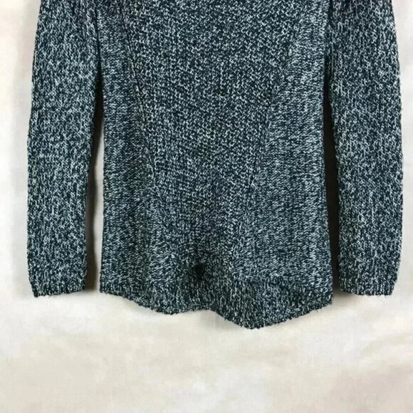 Women’s CALVIN KLEIN Black Melange Tunic Sweater Size Small - Picture 5 of 6